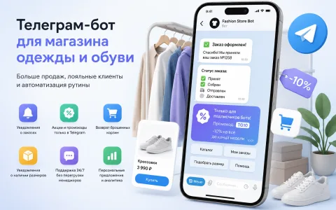 Telegram-бот для магазина одежды и обуви: автомати