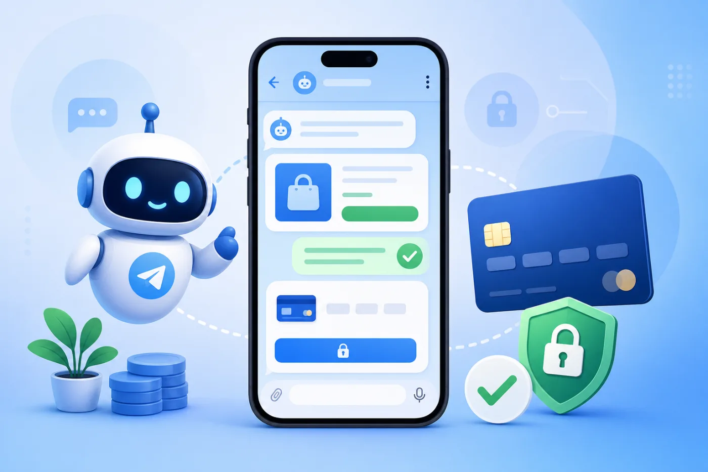 Прием платежей в Telegram устроен так, что сам мес